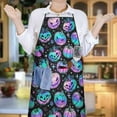 thumbnail image 5 of Colorful Halloween Pumpkins Pattern Apron-Garden Aprons for Women with Pockets-Cotton Linen Waterproof Kitchen Cooking Gardening Aprons Adjustable for Kitchen,Cooking,BBQ and Salon 33"x27", 5 of 5