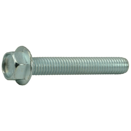 

3/8 -16 x 2-1/2 Zinc Grade 5 Hex Washer Head Serrated Flange Bolts (4 pcs.)