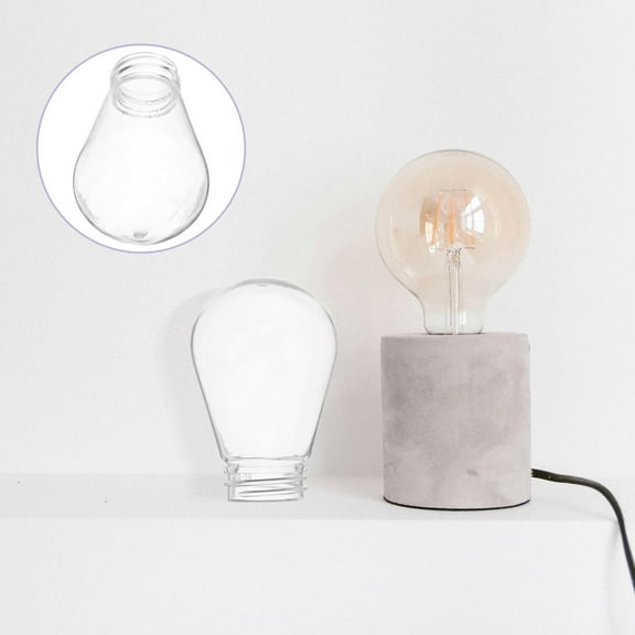 TABLZONE Clear Replacement Glass Lamp Globes for Light Bulb , Elegant Design, 30 Pieces