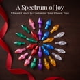 thumbnail image 6 of VAIFTILNO 100pc Replacement Light Bulbs for Ceramic Christmas Tree, Colorful Plastic Teardrop Lights Ornaments, DIY Tree Accessories, Christmas Gifts, 6 of 8
