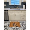 thumbnail image 3 of Carolines Treasures LH9460RUG Longhair Chocolate Dachshund Wipe your Paws Machine Washable Memory Foam Mat 19 X 27", 3 of 4