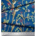 thumbnail image 3 of Soimoi Cotton Voile Fabric Dry Tree,Leaves & Flower Panel Print Sewing Fabric Yard 56 Inch Wide, 3 of 3