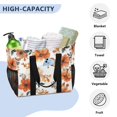 thumbnail image 5 of Large Hand-Held Storage Bag Kitchen Reusable Grocery Bags， Travel Tote Bags， Waterproof Tote，Laundry Bag，Beach Bag， Pool Bag Cartoon Coral Flowers, 5 of 8