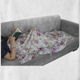thumbnail image 6 of Shabby Flora Soft Flannel Fleece Throw Blanket, English Roses and Violets Gardening Plants Inflorescence Twigs Spring Buds, Cozy Plush for Indoor and Outdoor Use, 50" x 70", Multicolor, by Ambesonne, 6 of 6