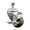 Swivel - Top Lock Brake - Brown, variant on 3 Inch High Temp Glass Filled Nylon ½ Inch Stem Caster Set 2 Total Lock Brakes