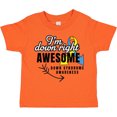 thumbnail image 3 of Inktastic Im Down Right Awesome Down Syndrome Awareness with Arrow Boys or Girls Toddler T-Shirt, 3 of 5