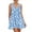 Sky Blue, variant on WTOBBY Women's Floral Print Sleeveless Dress V-Neck Casual Spring Summer Dress with Elastic Waist for Comfort and Flattering Fit,BlackL