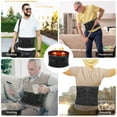 thumbnail image 2 of 6xigouma Heating Pad Back Massager Brace for Lower Back Pain Relief, Cordless Heated Back Brace Vibration Wrap with Rechargeable Battery, Warmer Lumbar Support Belt with Massage, 2 of 7