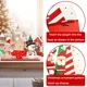 thumbnail image 5 of Adornos navideños de madera Papá Noel Muñeco de nieve Reno de Navidad Árbol de Navidad Feliz Navidad Alegría 2025 Decoración navideña para el hogar, 5 of 5