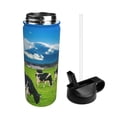 thumbnail image 2 of Picia Grazing Cows Mountain View Pattern 18oz Sports Insulated Kettle With Straw Insulated Water Bottle For Running Hiking Cycling Climbing Men'S Woman Insulated Water Bottle, 2 of 8