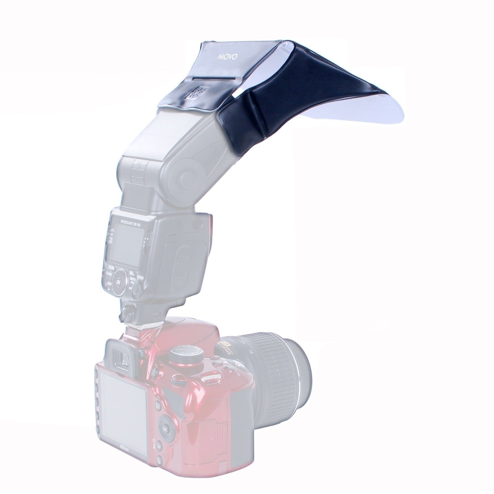 Movo Photo SB11 Universal Light Bouncer / Flash Aimer for External