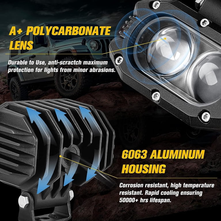 LOYO Honeycomb Series 7 inch Spot-Flood Combo LED Driving Lights With – loyolight LOYO Honeycomb Series 7 inch Spot-Flood Combo LED Driving Lights With – loyolight