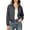 Gray, variant on Tqcoqu Women's Stand Collar Zip Up Windbreaker,Cropped Lightweight Water Resistant Athletic Jacket with Pockets,Army Green Women's S-XXXL