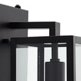 thumbnail image 3 of John Timberland Titan Modern Outdoor Wall Light Fixtures Set of 2 Mystic Black Dusk to Dawn 14" Clear Glass for Post Exterior Barn Deck, 3 of 9