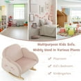 thumbnail image 4 of Kadyn Rocking Chair,Kids Rocker Glider Chair,Upholstered Toddler Rocker with Solid Wood Legs and Non-slip Foot Pads-Pink, 4 of 8