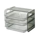 thumbnail image 3 of Estante para platos laterales, organizador para refrigerador, estante multiusos para almacenar alimentos, estante para alimentos de varias capas. verde 3 capas, 3 of 9