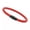 3 - Locking Magnetic Black, variant on Unisex Men's Genuine Braided Leather Stainless Steel Magnetic Clasp Bracelet Red-10 - Bullet Magnetic Silver