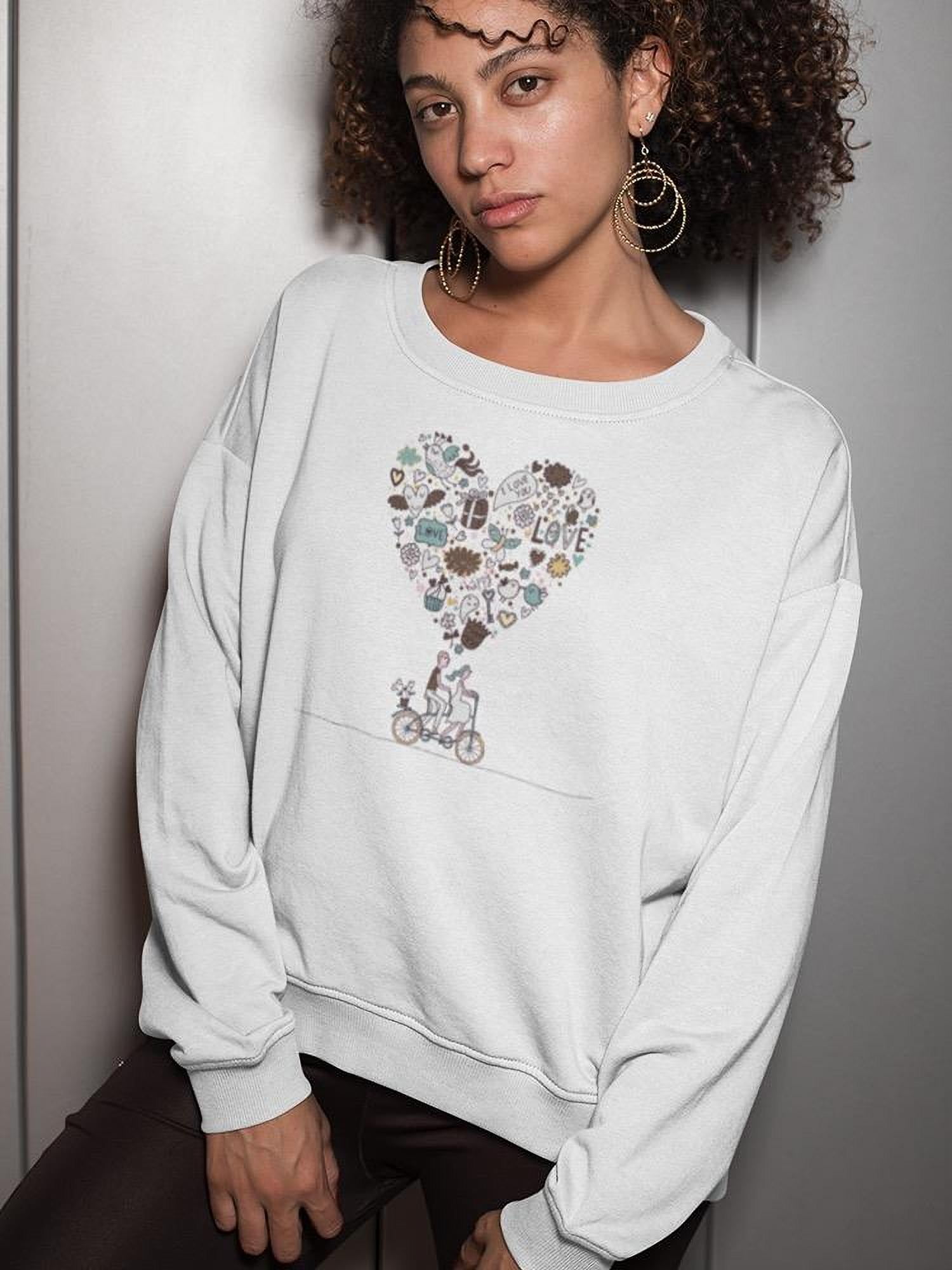 Beautiful Girl With Doodles Women's Tee Image by Shutterstock