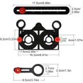 thumbnail image 5 of Jinsinto Precision Aluminum Alloy 12-Sided Multi-angle Measuring Ruler Template Layout Tool with Punch DIY Drilling Tool, 5 of 5