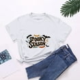 thumbnail image 5 of Hessimy women's Halloween Shirts Pumpkin T Shirt Short Sleeve Cute Graphic Tee Tops(White,XXXL), 5 of 6