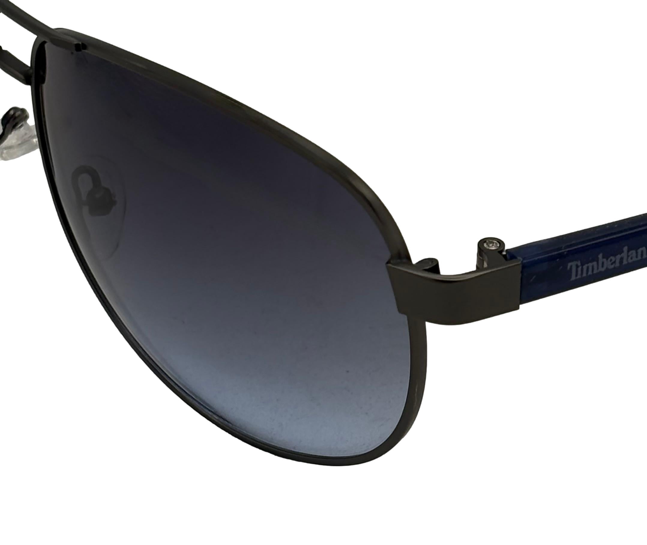 Timberland Men Gunmetal Sunglass Metal Aviator, Gradient Lens TU00013. 9B