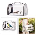 thumbnail image 3 of Clear Bird Travel Carrier loro Carrying Case con doble cremallera para plata Sunnimix Jaula para pájaros transparente, 3 of 8