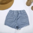 thumbnail image 7 of Tiijoy Little Girls Ripped Denim Shorts Elastic Waistband Stretch Jean Shorts Summer Jorts, 7 of 7