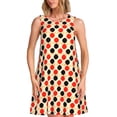 thumbnail image 1 of Bixox Robe Sans Manches Imprimée Raquettes de Tennis de Table pour Femmes avec Poches, Robe Décontractée Longueur Genou pour l'Été-TG, 1 of 7