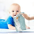 thumbnail image 5 of SKYSONIC Happy Snowman Baby Muslin Washcloths Face Towel, 3 PCS Christmas Burp Cloths Cotton Wipes Infant Wash Cloth for Newborn Boys Girls 12"x12", 5 of 7