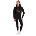 thumbnail image 5 of Popfunk Tigers Are Not Afraid Tiger Head Women's Cropped Hoodie Pullover Sweatshirt, Black, Medium, 5 of 5