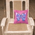 thumbnail image 2 of Carolines Treasures 8859PW1818 Butterfly on Pink   Canvas Fabric Decorative Pillow 18H x18W multicolor, 2 of 2