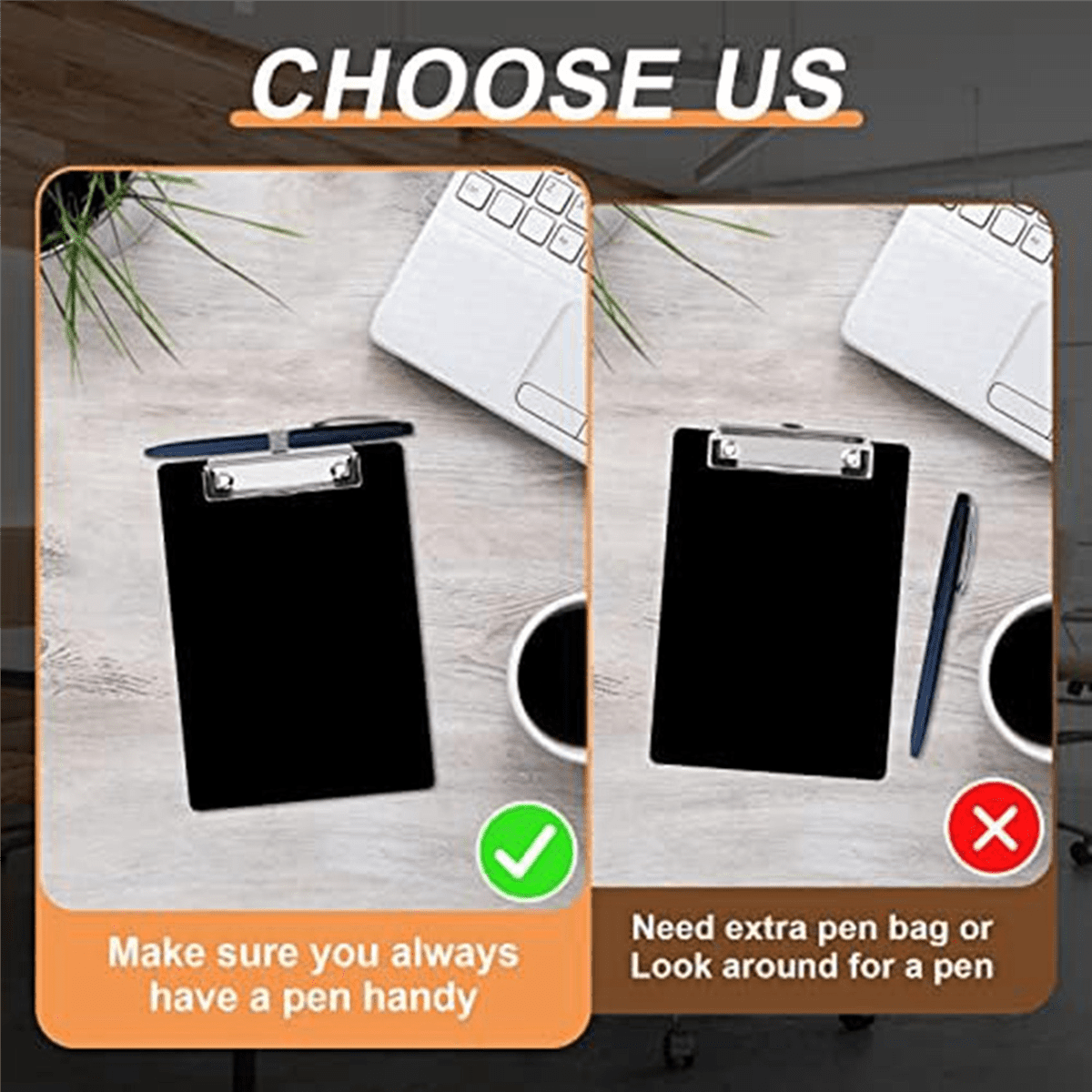 28 Pack Mountable Clipboard Clips with Pen Holder Clipboard Clips Hardware Clipboard Clamp Hardware for Office School