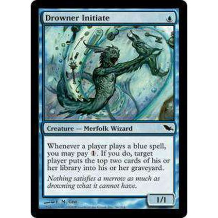 MtG Shadowmoor Common Drowner Initiate #36