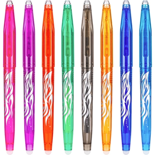 GHSDFBB Rocket-book Erasable Gel Pens, Fine Point, 0.5mm, Assorted Ink Colors, 8 Pack