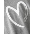 thumbnail image 3 of Débardeur à Manches Longues à Imprimé Coeur Décontracté pour Femmes, 3 of 4