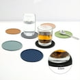 thumbnail image 3 of Advancent Posavasos de 4 piezas, cojín resistente al calor, almohadillas de silicona para bebidas, almohadillas antideslizantes para tazas de cocina, Mostrada Marrón Advancent HA062793-04, 3 of 6