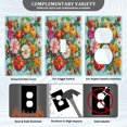 thumbnail image 3 of Yayeee Toggle Light Switch Wall Plate 1-Gang 4.5"x2.7" Home Decorative Outlet Cover, Pink Floral Tomatoes, 3 of 7
