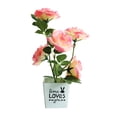 thumbnail image 2 of SPRING PARK Artificial Flowers in Potted Fake Floral Flower Silk Flower Arrangement Bonsai for Wedding Home Party Table Centerpieces Decoration, 2 of 7