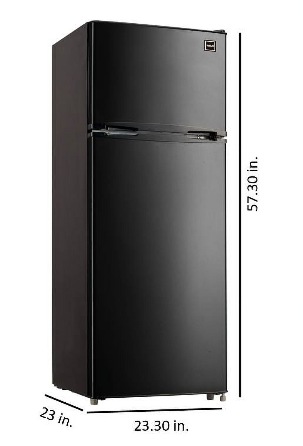 RCA 7.5 Cu. Ft. Top Freezer Refrigerator, RFR741 (Black) - image 2 of 3