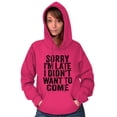 thumbnail image 4 of I Didn't Want to Come Introvert Funny Unisex Plus Fleece Graphic Hoodie Brisco Brands 5X, 4 of 5