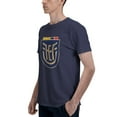 thumbnail image 4 of Ecuador National Football Team Fashion Men'S Basic Short Sleeve T-Shirt Navy Blue Medium, 4 of 5