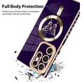 thumbnail image 3 of for Samsung Galaxy S23 Ultra Case [Support for Magsafe] Butterfly Pattern Magnetic Plating Screen Protector Luxury Elegant Case Camera Protector Shockproof Protective Corner Cover -Purple, 3 of 12
