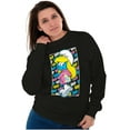 thumbnail image 3 of Urban Streetwear Smurfette Drip Women Crewneck Sweatshirt Brisco Brands S, 3 of 5