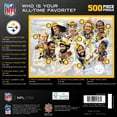 thumbnail image 4 of MasterPieces 500 Piece Puzzle - NFL Pittsburgh Steelers All-Time Greats, 4 of 6