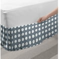 thumbnail image 2 of Abstract Bed Skirt, Grunge Brush Strokes Optical Illusion Dots Art Simplistic Illustraiton, Elastic Bedskirt Dust Ruffle Wrap Around for Bedding Decor, 4 Sizes, Blue Grey White, by Ambesonne, 2 of 2