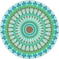 thumbnail image 1 of Ahgly Company Machine Washable Indoor Round Transitional Seafoam Green Area Rugs, 8' Round, 1 of 7