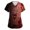 Watermelon Red, variant on Wutalume Halloween Costume Scrubs for Women - V-Neck Print, Pockets, Short Sleeve Nurse Tunic, Lightweight Uniform,Beige L