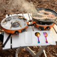 thumbnail image 5 of Huanglei 304 Stainless Steel Fork And Spoon Set Outdoor Picnic Camping Travel Portable Tableware Set, 5 of 5