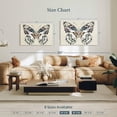 thumbnail image 4 of Elephant Stock Butterfly's Kiss I Wall Art - Horizontal Canvas Wall Art - Living Room Wall Decor - Animal Canvas - Teal And Pink Decor By Isabelle Z. - 39" x 26", 4 of 8