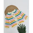 thumbnail image 4 of Woonie Handmade Full Sleeves Multicolour Striped Sweater-Multicoloured, 4 of 4